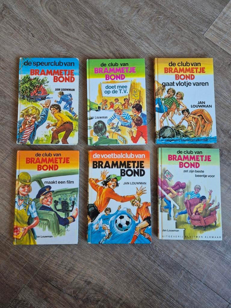 Brammetje Bond Boeken 6 stuks, Boeken, Ophalen of Verzenden, Gelezen, Jan Louwman, Fictie algemeen