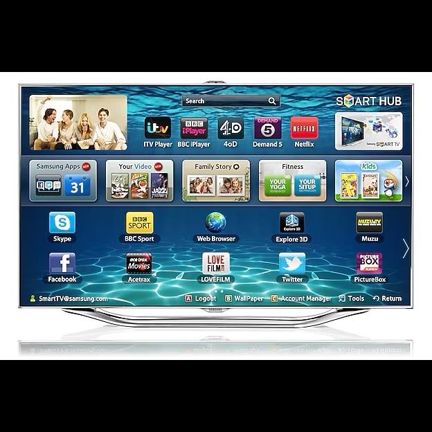 SmartTv Samsung UE55SE8000 met Smart Hub, Ophalen, Zo goed als nieuw, Samsung, 100 cm of meer