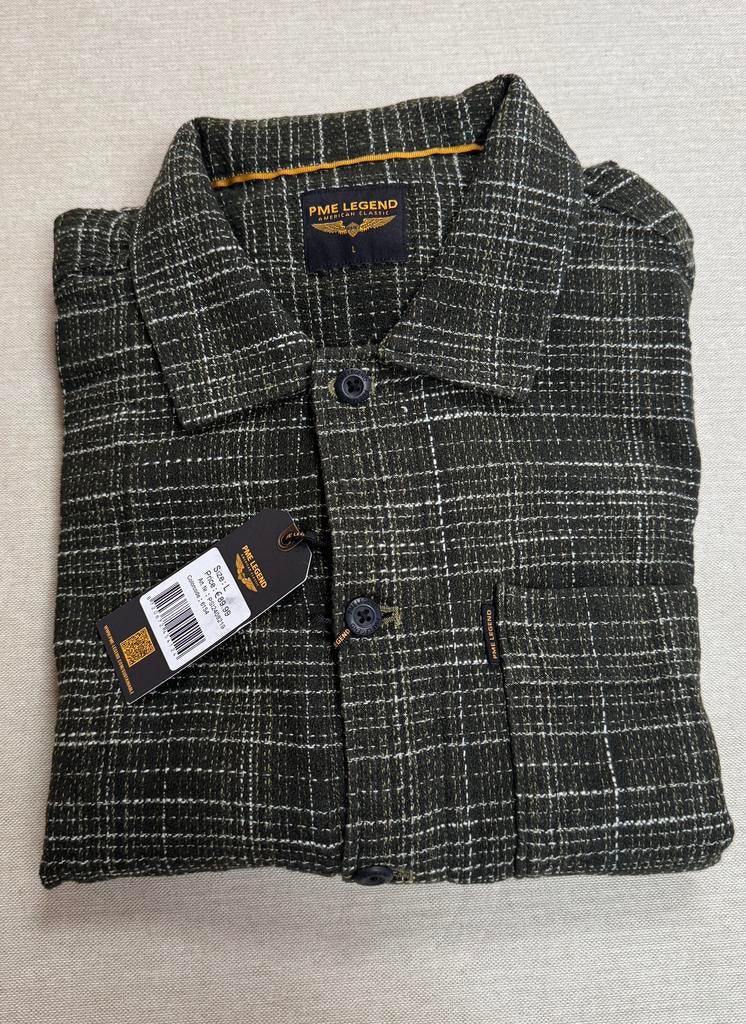 PME Legend Shirt jacket met structuur  L, ., Nieuw, Ophalen of Verzenden, Halswijdte 41/42 (L)