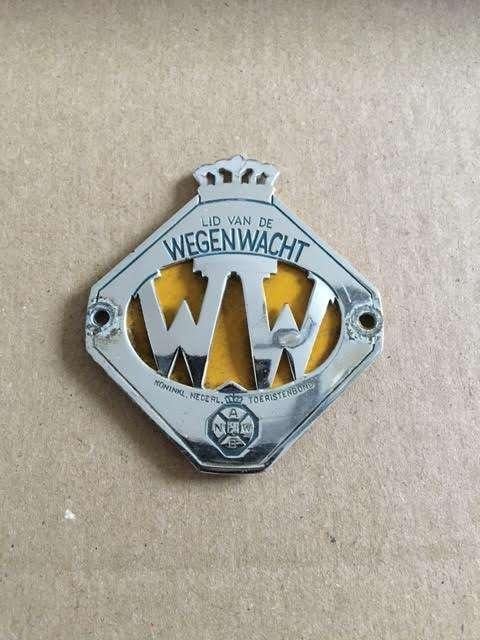 ANWB auto embleem jaren 50 ., Ophalen, Gebruikt