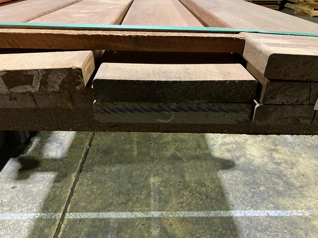 Hardhout-Massaranduba–vlonderplanken-terrasplanken-planken, Tuin en Terras, Terrasdelen en Vlonders, Ophalen, Nieuw, Hout