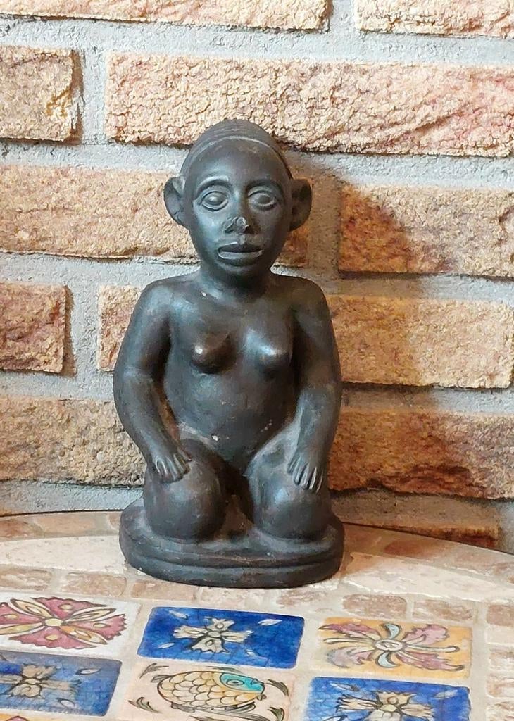 Prachtige Afrikaanse beeld, Ophalen of Verzenden