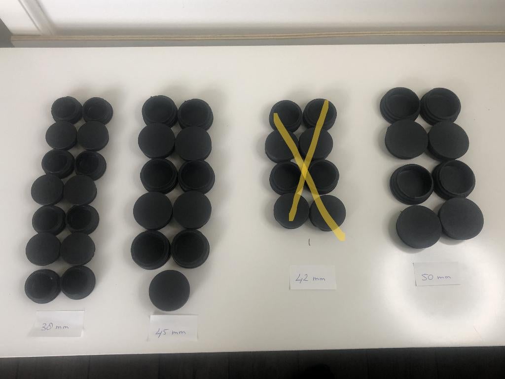 C025 Inslagdop Insteekdop Meubeldop Glijvoet Dop Doppen, Rond, Nieuw, 200 cm of meer, 50 tot 100 cm