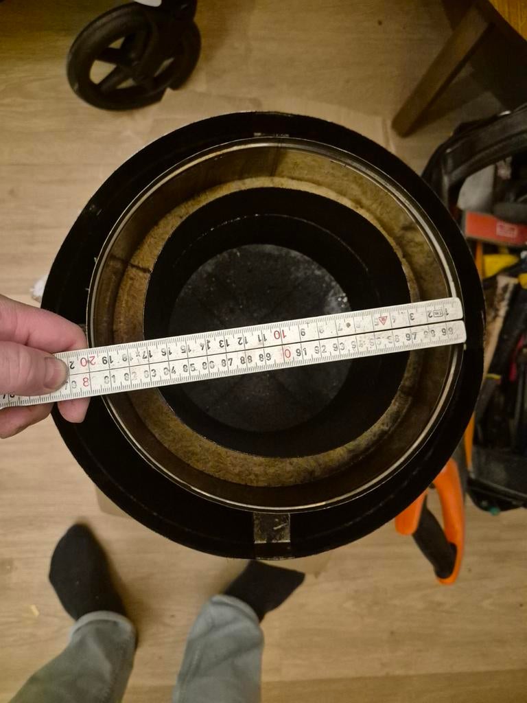 Trekkap Openhaard RVS 200 mm, Ophalen of Verzenden, Gebruikt, Hout, Houtkachel