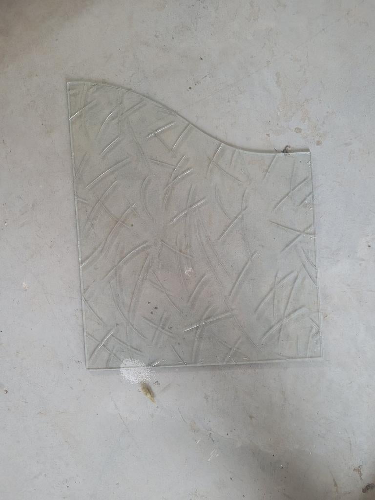 Glas voor in deur, Doe-het-zelf en Verbouw, Glas en Ramen, Gebruikt, Minder dan 80 cm, Minder dan 80 cm, Ophalen of Verzenden