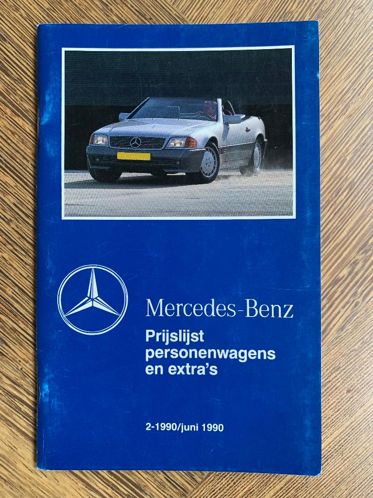 Prijslijst Mercedes-Benz personenwagens juni 1990 nieuw!, Nieuw, Mercedes-Benz, Mercedes, Ophalen of Verzenden
