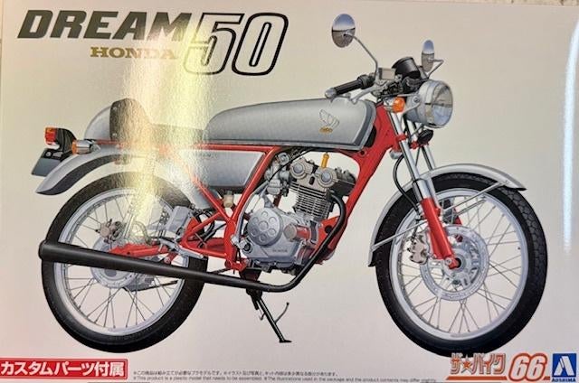 Coelianmodels, Aoshima 06295, Honda Dream 50 , 1/12, € 29,99, Hobby en Vrije tijd, Modelbouw | Auto's en Voertuigen, Nieuw, Overige typen
