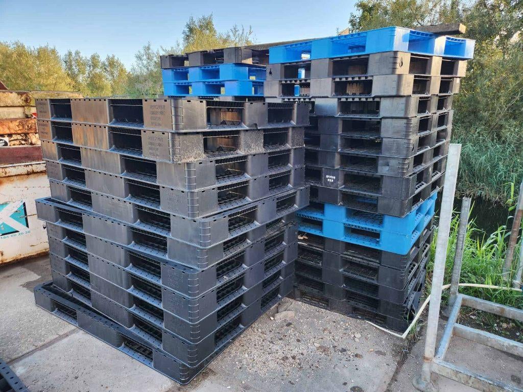 2647 - Pallets hout en kunststof, Doe-het-zelf en Verbouw, Kratten en Dozen, Ophalen, Gebruikt, 100 cm of meer, 60 cm of meer