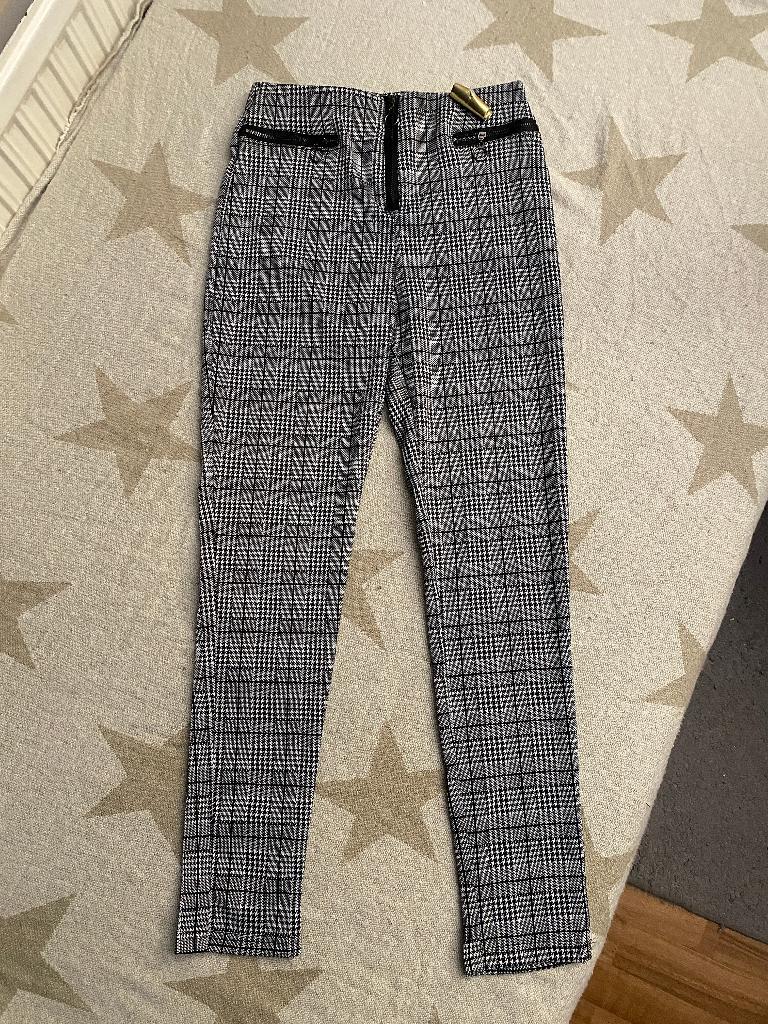 Geruite Broek (Houndstooth) - Maat XS/34, Nieuw, Ophalen of Verzenden, Maat 34 (XS) of kleiner, Grijs