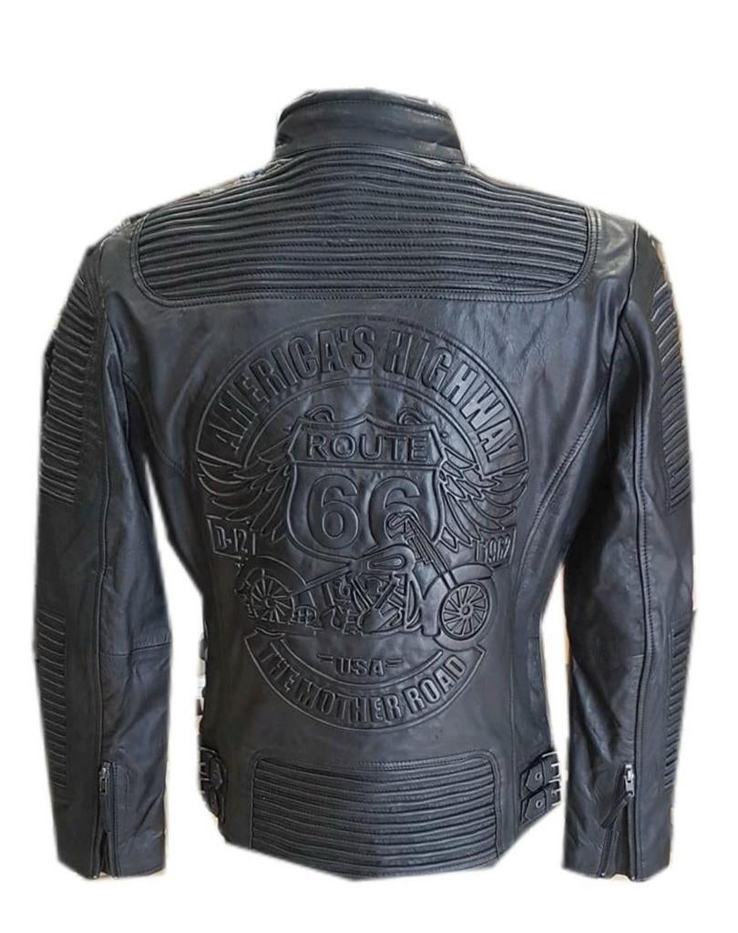 6XL - Leren jas Route 66, Zwart, Ophalen of Verzenden, Dirty-12, Jas of Mantel