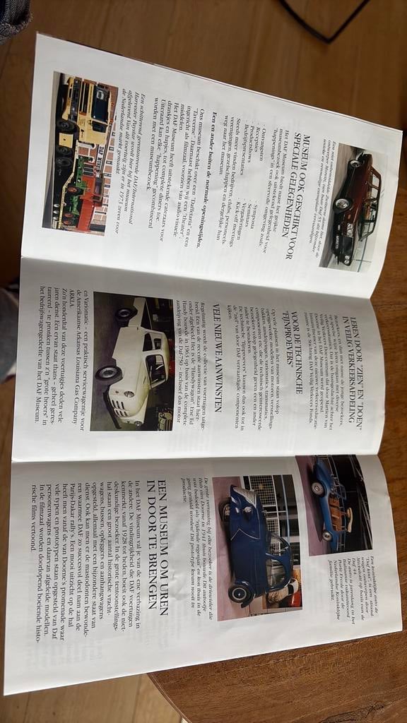 Folder DAF museum, Ophalen of Verzenden, Zo goed als nieuw, Overige merken