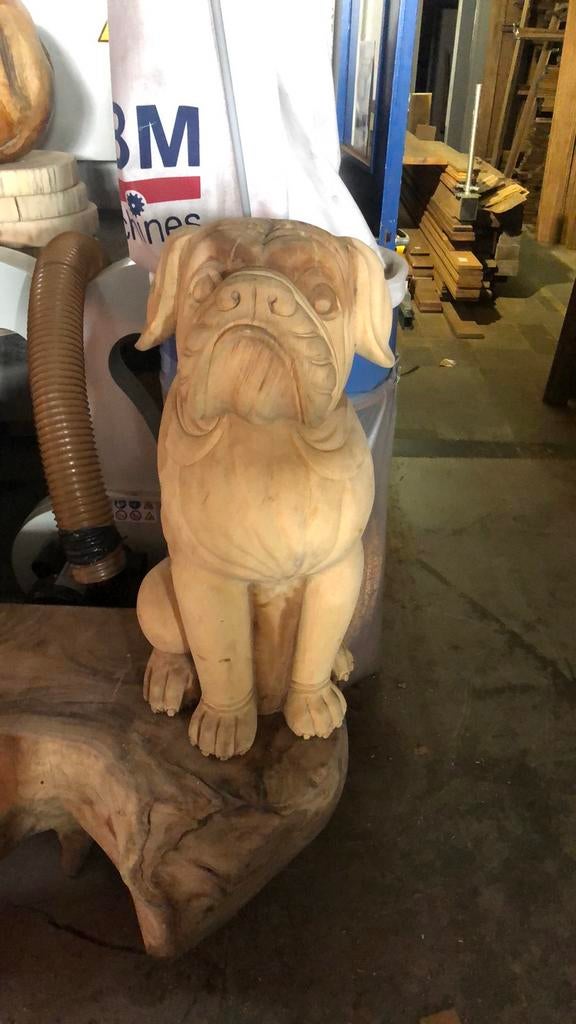 Teak paard ware grootte ook gorilla leeuw steenbok krab, Ophalen, Nieuw