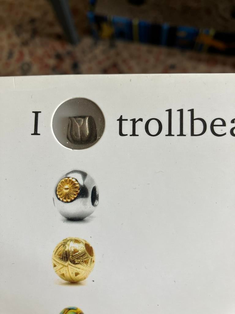 Trollbeads Zilveren Tulp Speciale Uitgave, Ophalen of Verzenden, Zo goed als nieuw, Trollbeads, 1 bedel