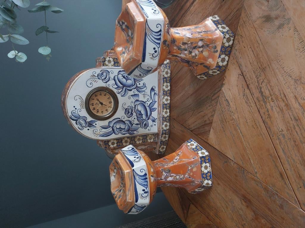 Kast stel met klok, Antiek en Kunst, Ophalen