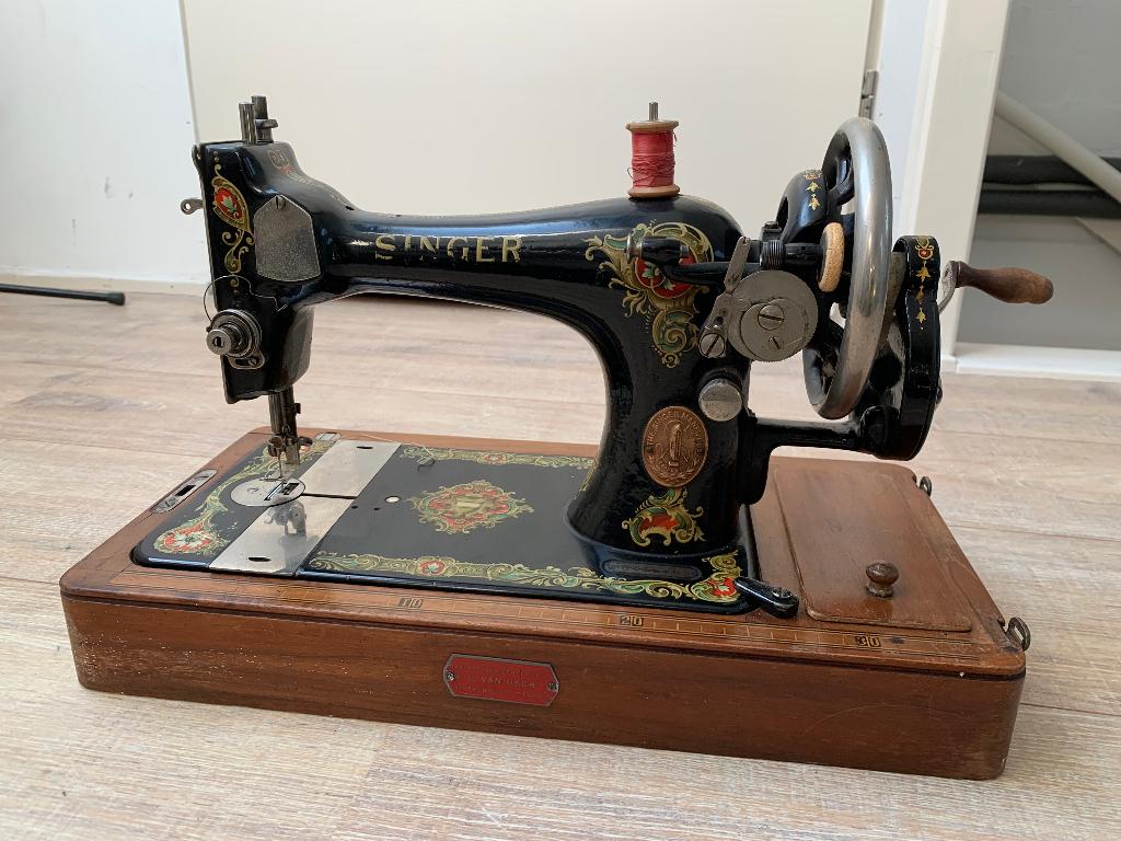 Antieke Singer naaimachine, 1917, Antiek en Kunst, Antiek | Naaimachines, Ophalen