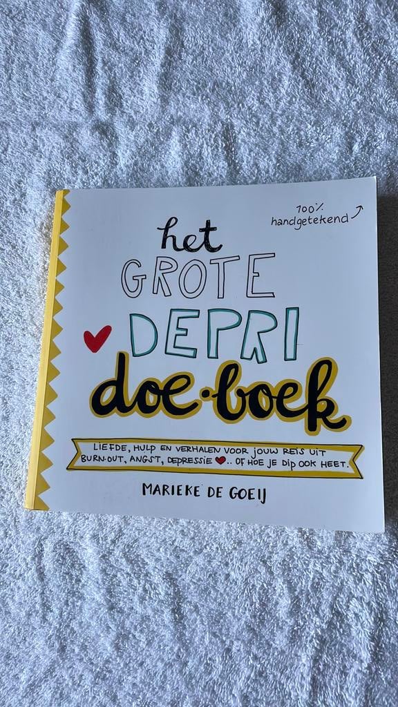 Marieke de Goeij - Het grote depri Doe-Boek, Boeken, Psychologie, Ophalen of Verzenden, Zo goed als nieuw, Marieke de Goeij