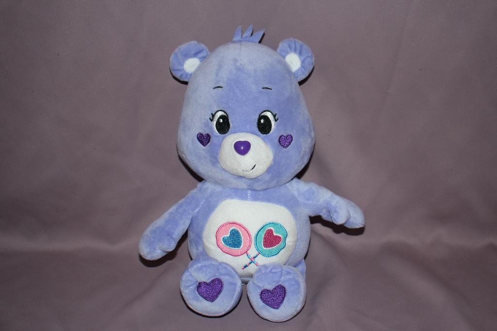 Carebears Troetelbeertjes knuffel - Paars knuffel pluche, Ophalen of Verzenden, Zo goed als nieuw, Overige typen