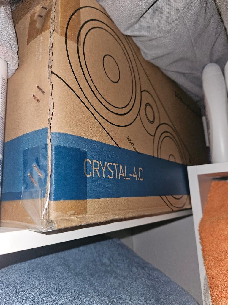 Wharfedale Crystal 4 - 5.0 Hifi Speakerset (zwart), Nieuw, Minder dan 60 watt, Front, Rear of Stereo speakers, Ophalen