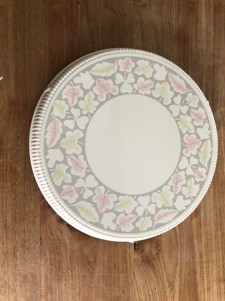 Oude mooie Taartschaal op voet, Huis en Inrichting, Keuken | Servies, Ophalen of Verzenden, Overige stijlen, Glas, Schaal of Schalen