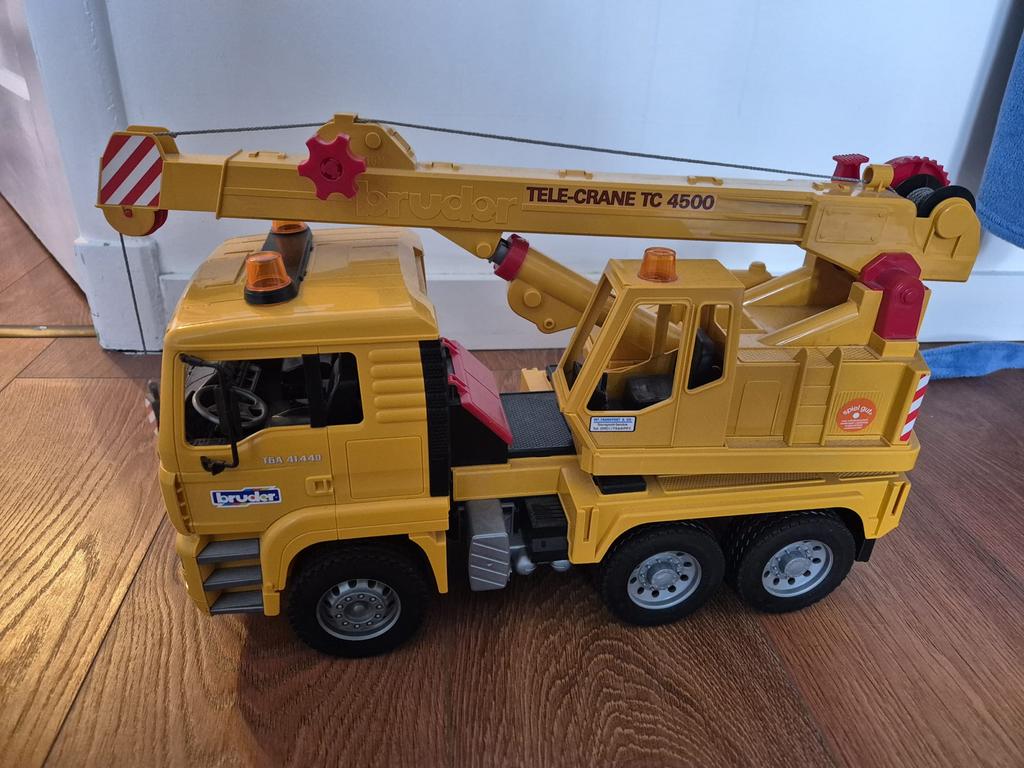 Bruder MAN TGA 41.440 Kraanwagen 02754, Ophalen, Zo goed als nieuw, Jongen of Meisje