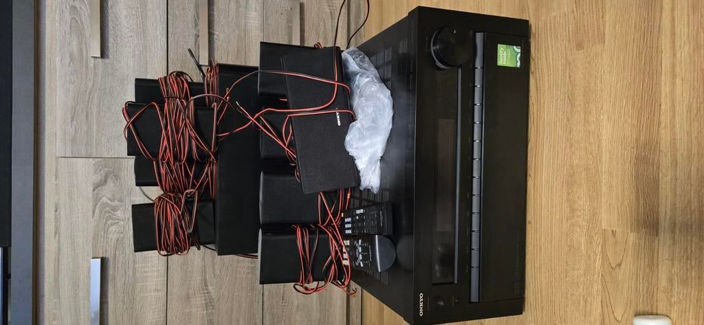 Onkyo home cinema 9.1, Audio, Tv en Foto, Home Cinema-sets, Gebruikt, Overige spelers, 5.1-systeem, 70 watt of meer, Overige merken