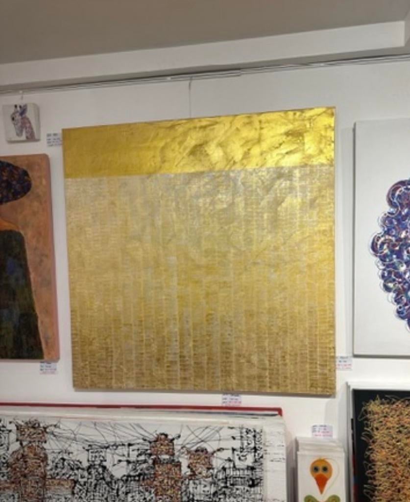 Groot Abstract Schilderij van Aranya (Bali) - 150x150cm, Antiek en Kunst, Kunst | Schilderijen | Abstract, Ophalen