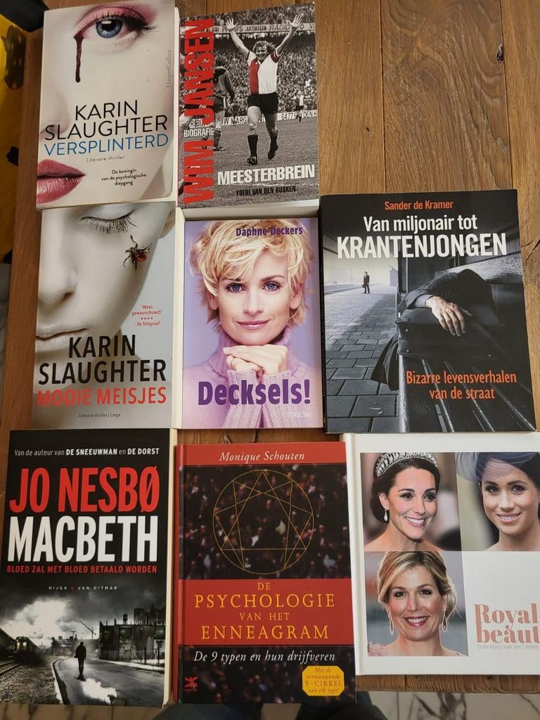 Boekenpakket: Slaughter, Dekkers, Nesbo, Maxima, Jansen, Boeken, Ophalen of Verzenden, Zo goed als nieuw, Diverse auteurs