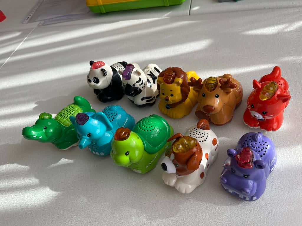 Vtech Zoef Zoef Dieren Set van 10, Ophalen of Verzenden, Gebruikt, 6 maanden tot 2 jaar