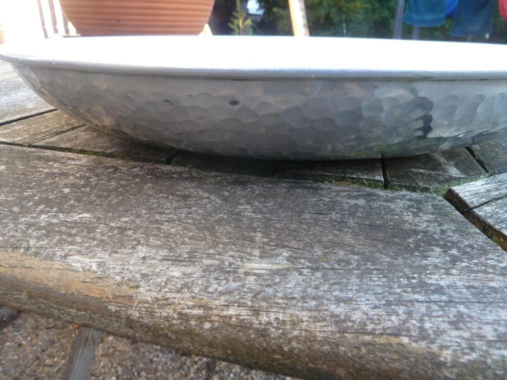 Aluminum schaal, Overige materialen, Schaal, Rond, Ophalen of Verzenden