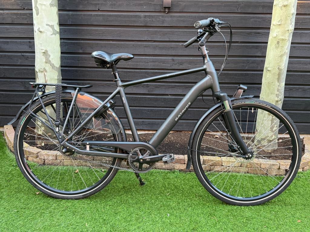 Batavus Finez H53 - Carbon BELT Drive - Alfine, Ophalen, Versnellingen, Batavus, Zo goed als nieuw