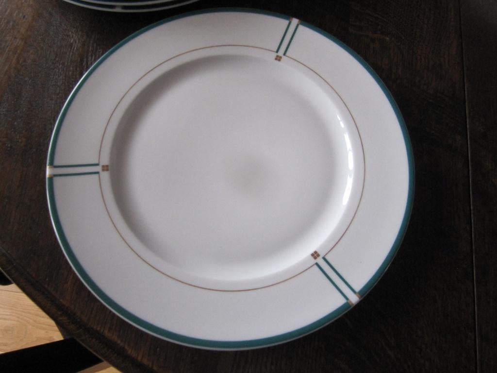 Zes zeer mooie Kahla porselein dinnerborden -, Antiek en Kunst, Antiek | Porselein, Verzenden