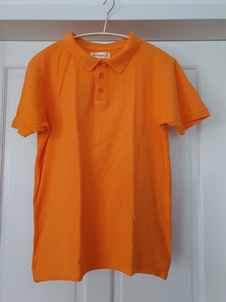 Oranje polo maat L, Ophalen of Verzenden, Zo goed als nieuw, Oranje of Koningsdag