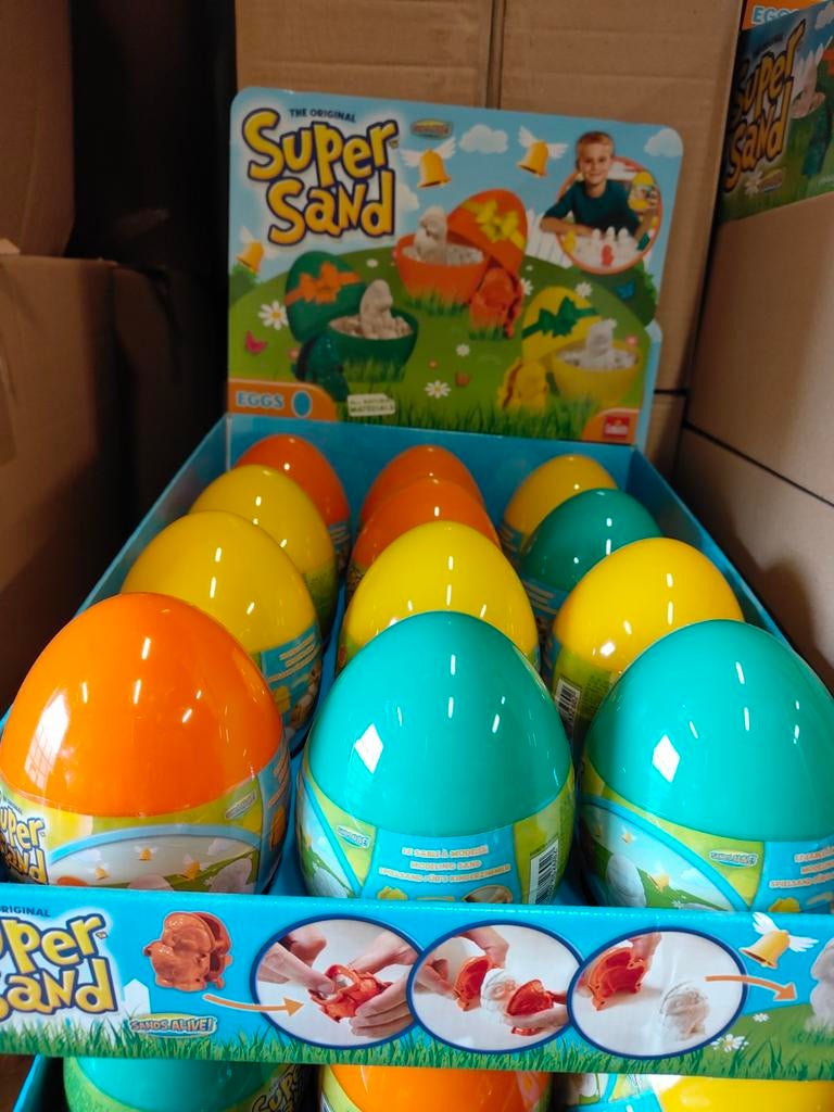 Super Sand paaseieren met zand, Ophalen of Verzenden, ., ., .