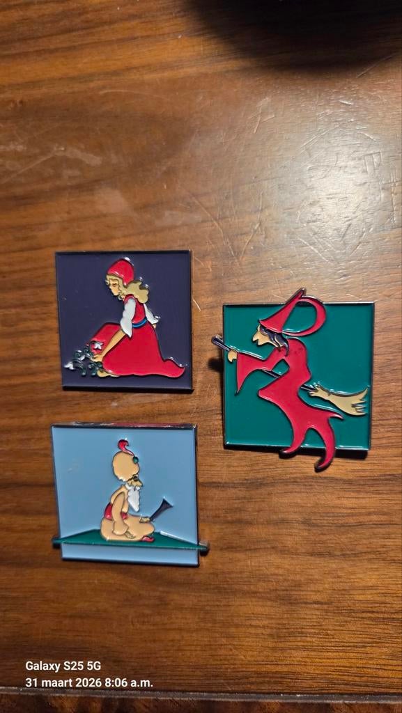 3 Efteling sprookjesbos pins, Verzamelen, Ophalen of Verzenden