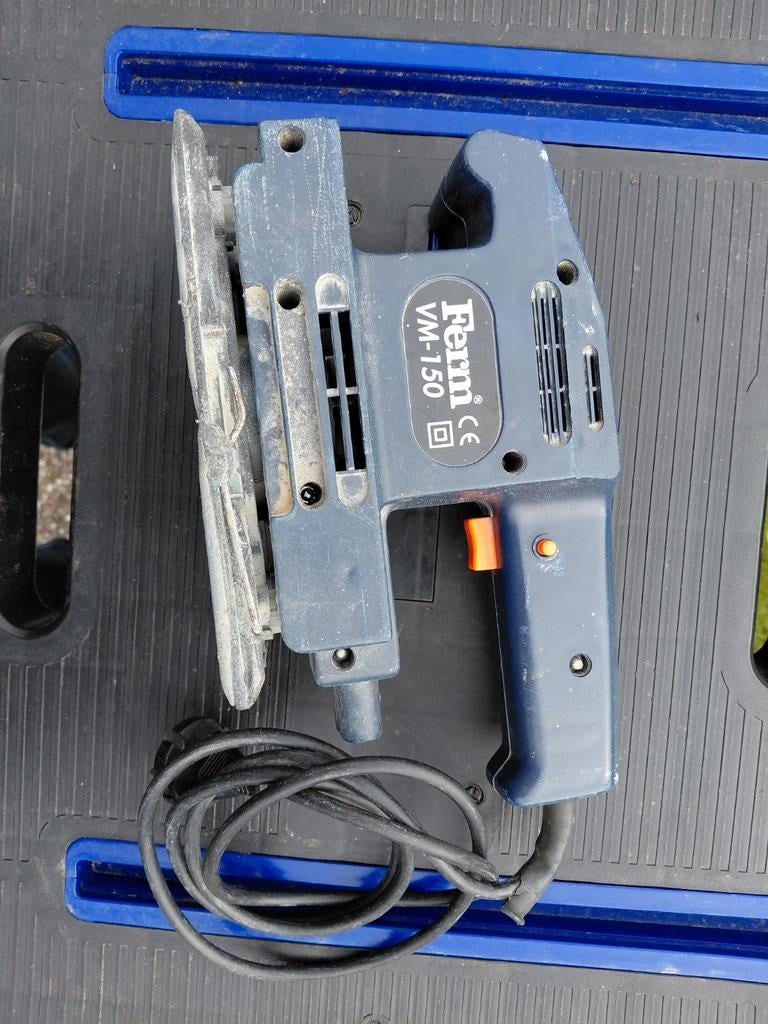 Ferm VM-150 vlakschuurmachine (zonder stofafzuigkap), Doe-het-zelf en Verbouw, Gereedschap | Schuurmachines, Ophalen of Verzenden