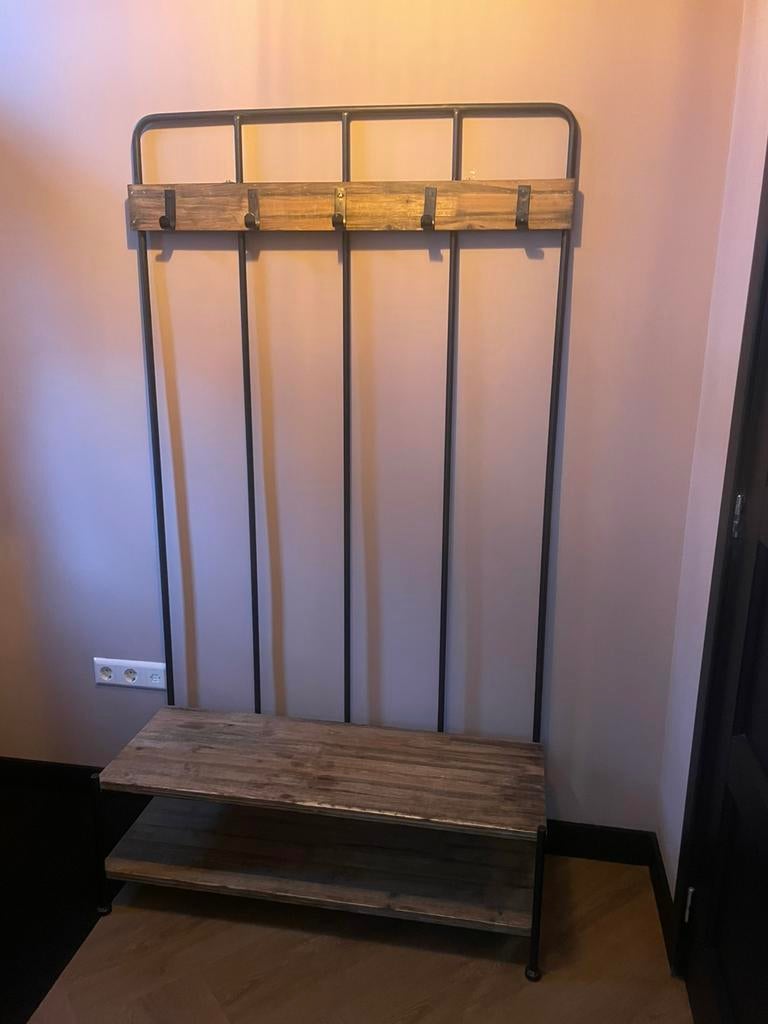 Grote staande Kapstok, Ophalen, Zo goed als nieuw, Metaal, Staande kapstok