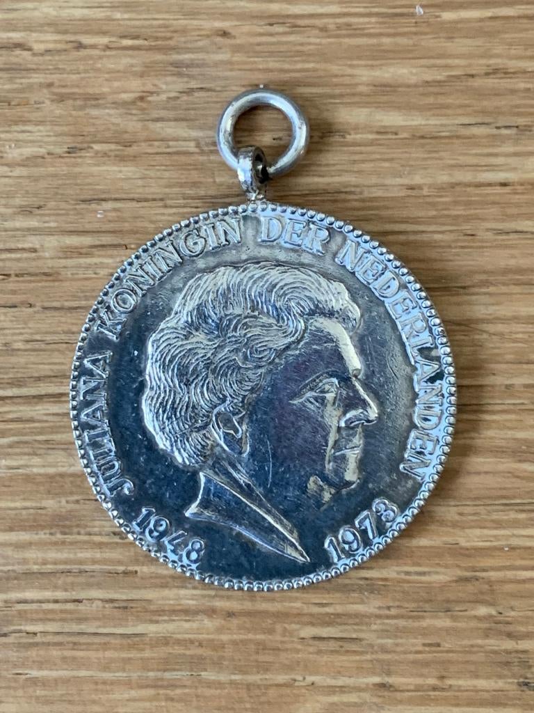 zilveren gulden, Postzegels en Munten, Munten | Nederland, Ophalen of Verzenden, Koningin Juliana, 1 gulden, Zilver