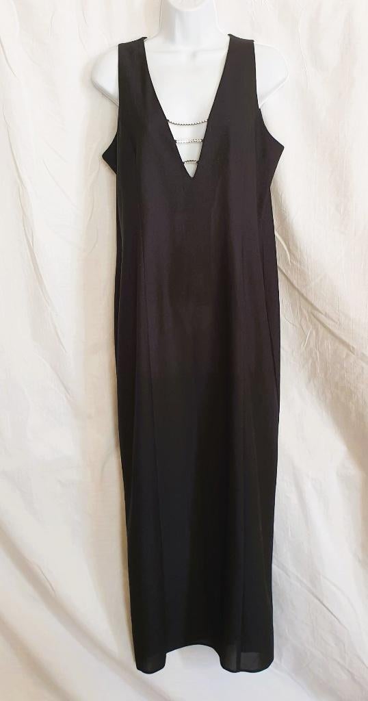 Gave zwarte vintage gala jurk. Mt 42., Kleding | Dames, Carnaval, ., Maat 42/44 (L), Ophalen of Verzenden