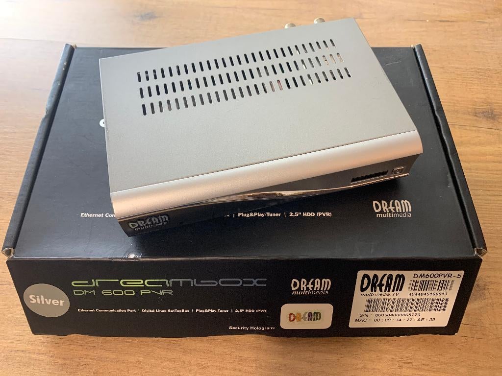 Dreambox DM600 PVR-S – Digitale Linux Set-Top Box (Silver), Ophalen of Verzenden, Refurbished, Overige merken