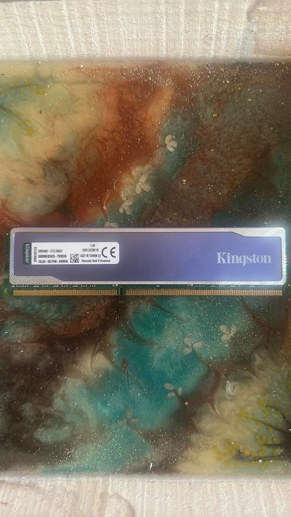 Kingston Hyper X Blu 8GB DDR3 RAM geheugen, Computers en Software, RAM geheugen, 8 GB, DDR3, Ophalen of Verzenden, Zo goed als nieuw