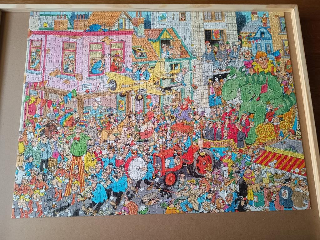 Jan van Haasteren puzzel Carnaval 950 stukjes, Ophalen of Verzenden, 500 t/m 1500 stukjes, Zo goed als nieuw, Legpuzzel