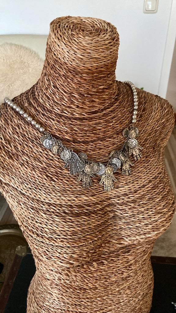 Halsketting boho handje van Fatima, Ophalen, Zo goed als nieuw, Overige materialen