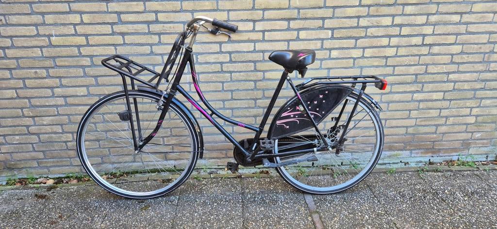 Omafiets 28 inch met voorrekje, Fietsen en Brommers, Fietsen | Dames | Omafietsen, 53 tot 56 cm, Ophalen, Gebruikt, Overige merken
