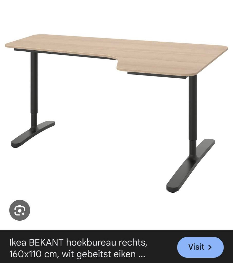 Ikea Bureau met hoek, Ophalen, Gebruikt