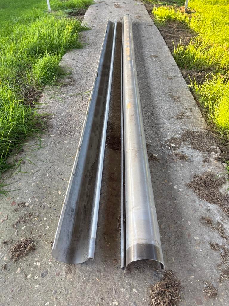 Dakgoot pvc 125 mm ( 180 stuks), Gebruikt, Pvc, 2 tot 4 meter, Ophalen of Verzenden