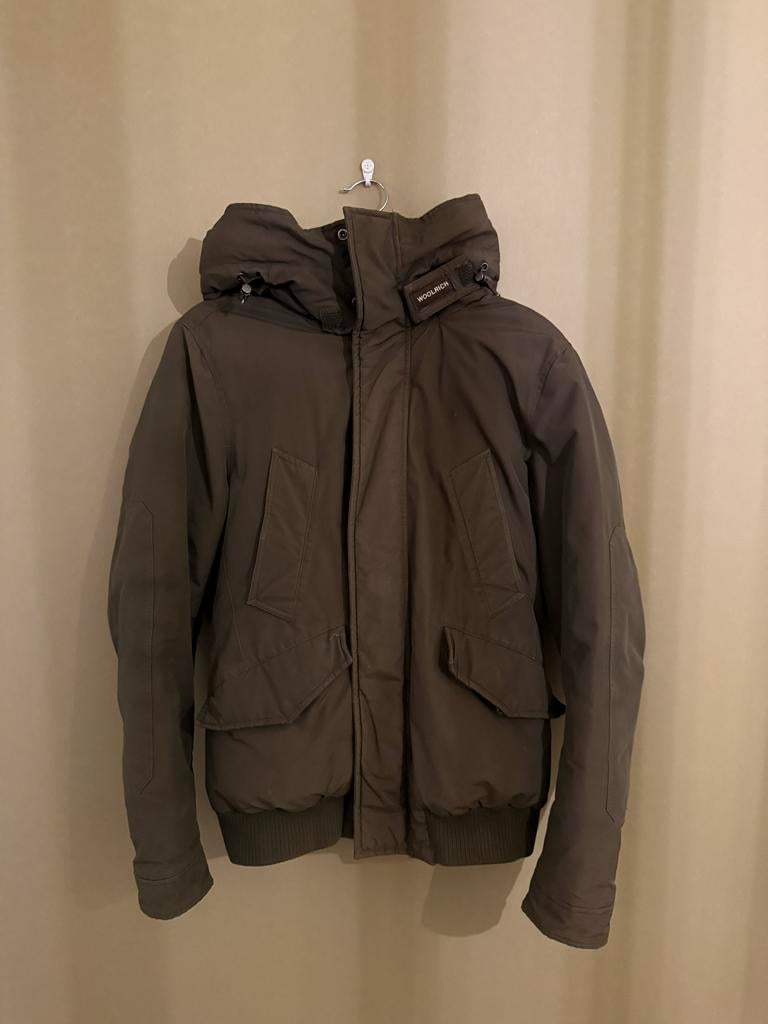 Woolrich winterjas heren maat M, Kleding | Heren, Jassen | Winter, Ophalen of Verzenden, Zo goed als nieuw, Maat 48/50 (M), Groen