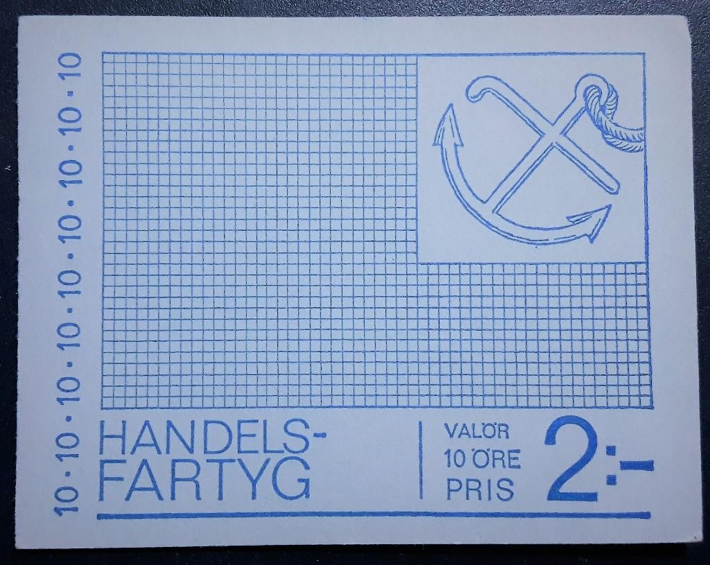 Postzegelboekje Zweden – Handelsschepen, Ophalen of Verzenden, Zweden, Postfris