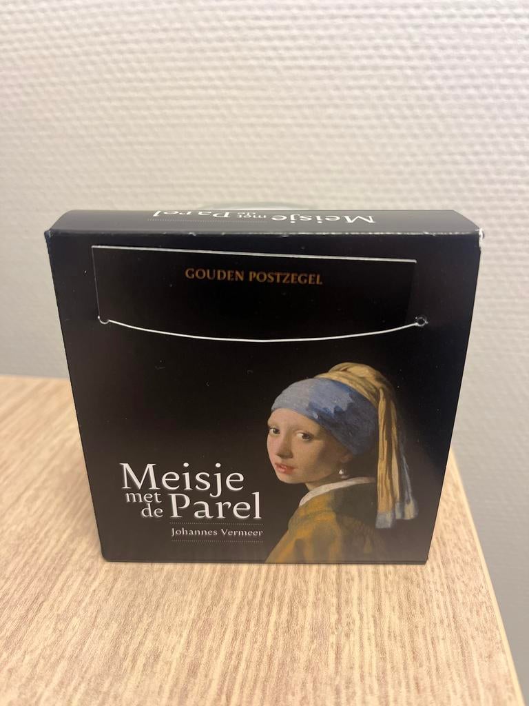 Gouden postzegel ‘Meisje met de Parel’ - PostNL, Ophalen of Verzenden, Na 1940, Postfris