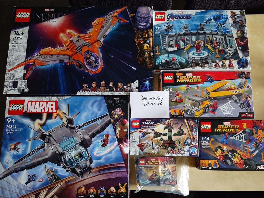 Lego Marvel sets, Ophalen of Verzenden, Zo goed als nieuw