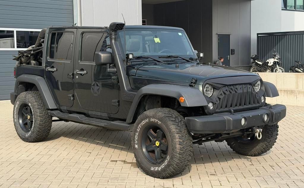 JEEP WRANGLER JK 3.8 V6 SAHARA 200PK SOFTTOP BJ2011‼️, Stof, Bedrijf, Handgeschakeld, Vierwielaandrijving